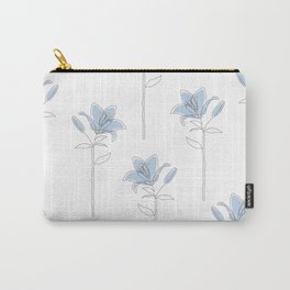 Blue Lily Carry-All Pouch