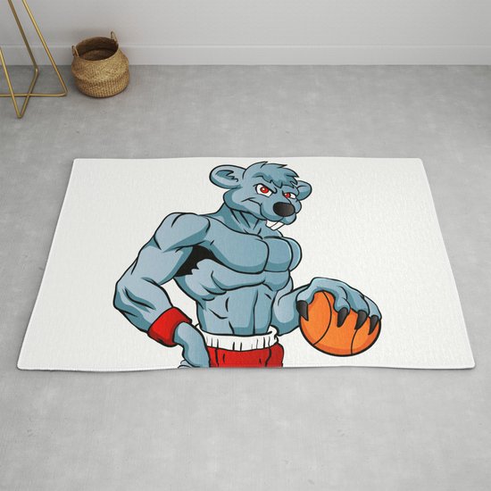 Rat Basketball Mascot Rug By Marios Society6