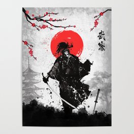 Samurai sword Poster