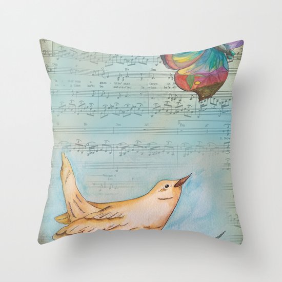 Songbird Throw Pillow