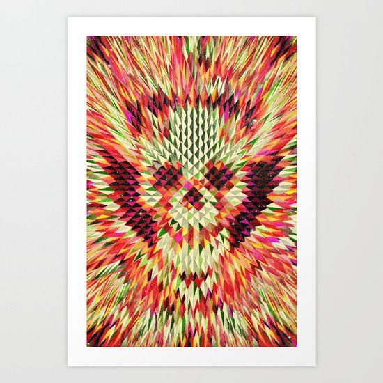 Geo Skull Art Print