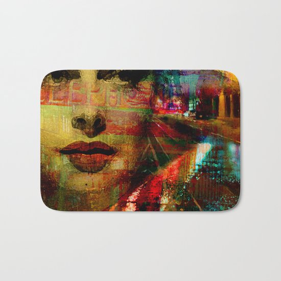I wait for you below in the street Bath Mat