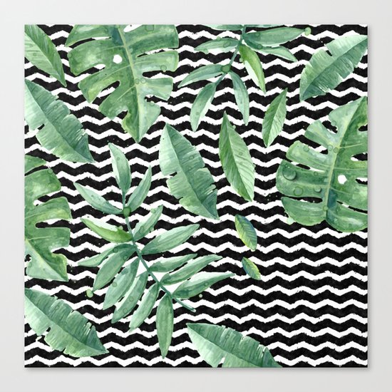Tropical Geometry Canvas Print