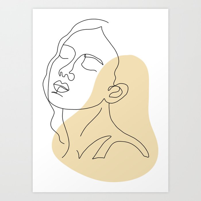 woman face roblox | Art Print