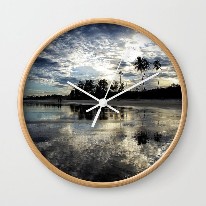 Sun and sea Wall Clock