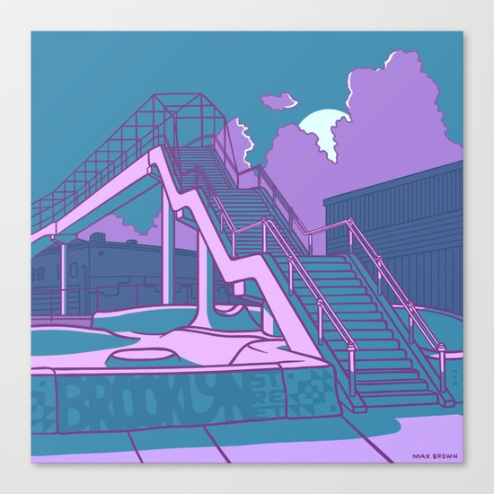 Brooklyn Street Skate Park Canvas Print