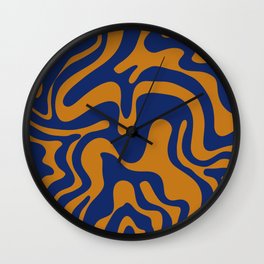 19 Abstract Swirl Shapes 220711 Valourine Digital Design Wall Clock