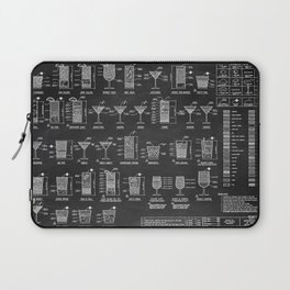 Black Cocktail Recipes Guide Laptop Sleeve