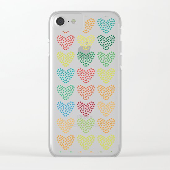 Love Love Love Love Clear iPhone Case