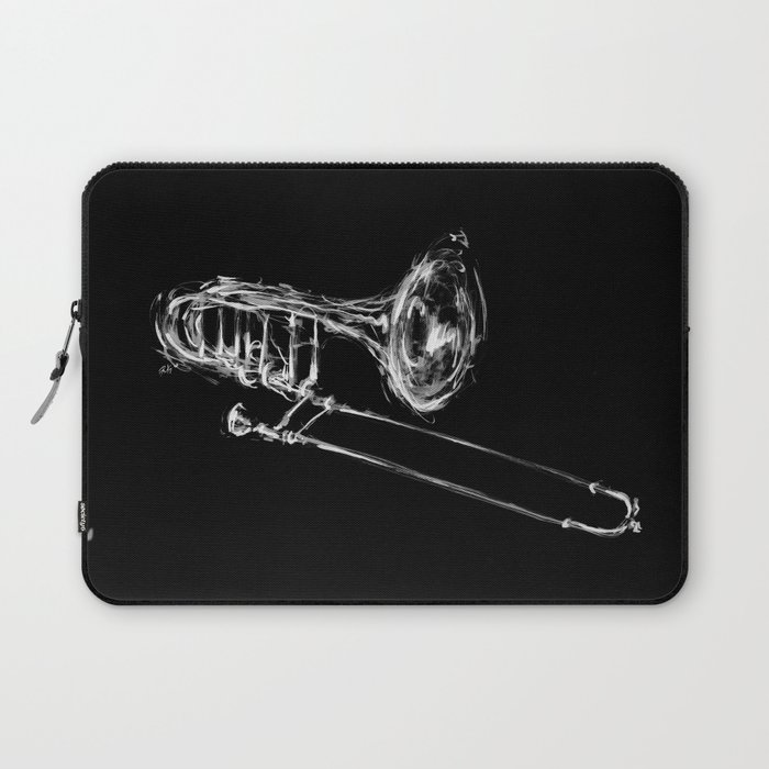 Black Trombone Laptop Sleeve