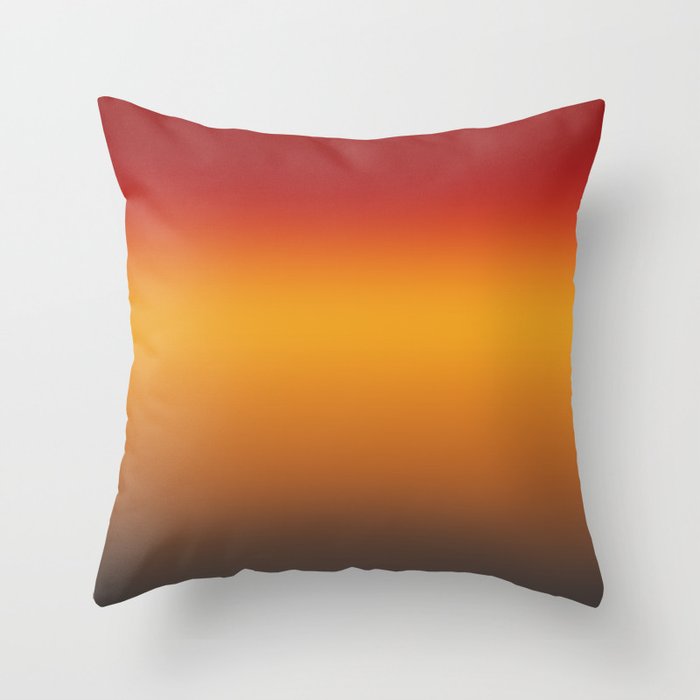Australian Sunset Ombre Gradient  Throw Pillow