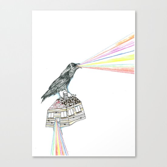 untitled crow Canvas Print