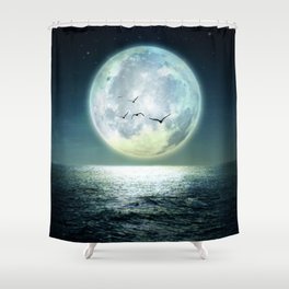 Full Moon Shower Curtain