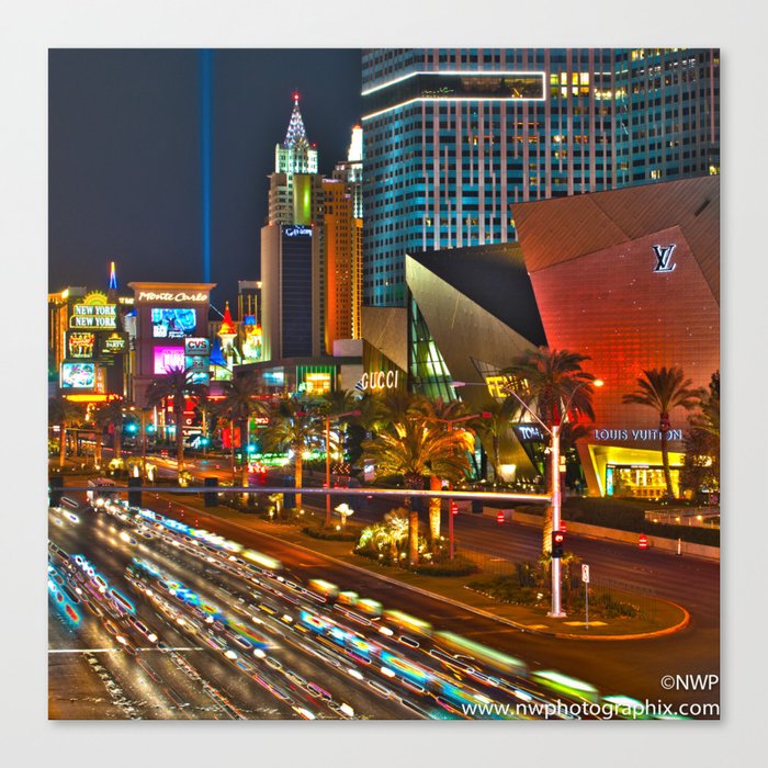 Enjoy The Night In Las Vegas Canvas Print