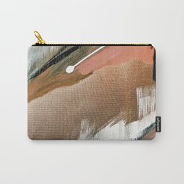Head in the Clouds [2]: colorful abstract piece in pink, teal, gold, black and white Carry-All Pouch