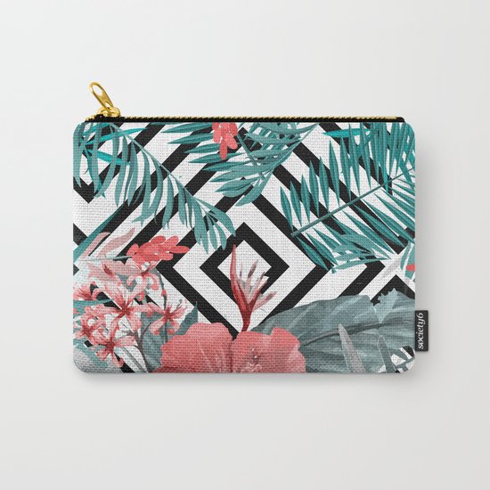TROPICAL PATTERN Carry-All Pouch