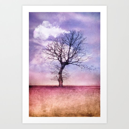 ATMOSPHERIC TREE | Early Spring Art Print