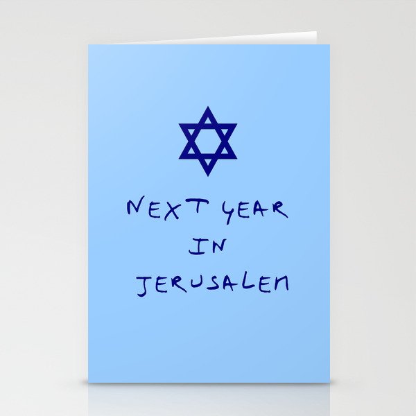 Next year in Jerusalem 8 Stationery Cards
