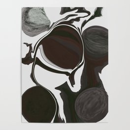 The Pensieve 4 - Modern Contemporary Abstract painting Poster