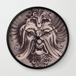 Ornate vintage monstrous face Wall Clock | Monster, Unusual, Trendy, Maw, Face, Cool, Weird, Interior, Dracula, Awesome 