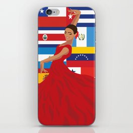 hispanic heritage woman iPhone Skin