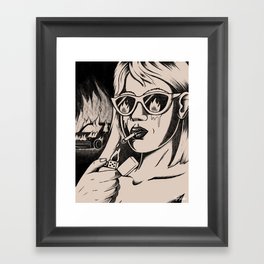 Burning Love Framed Art Print