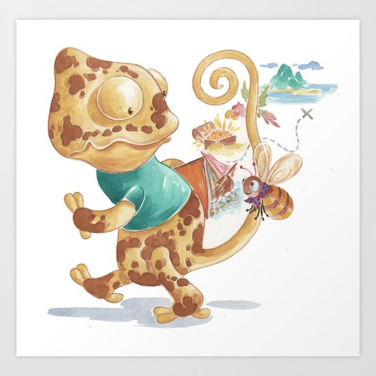 Finding Treasure Island Art Print