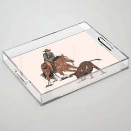 Cutting Horse Acrylic Tray