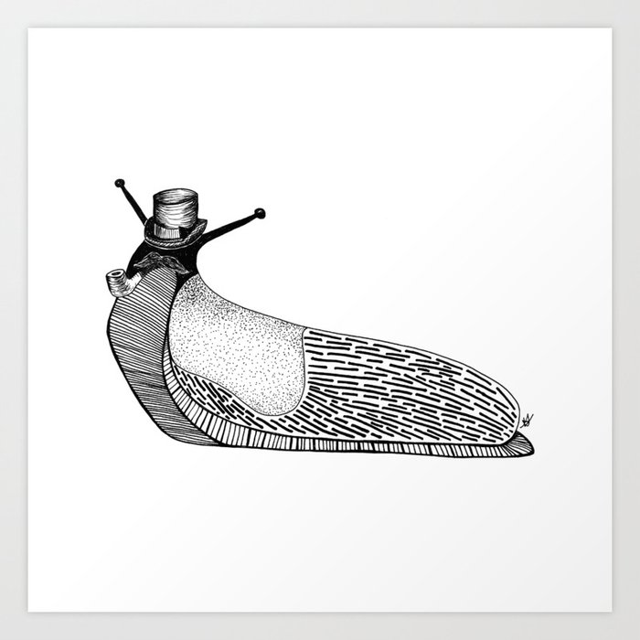 Dapper Slug Art Print