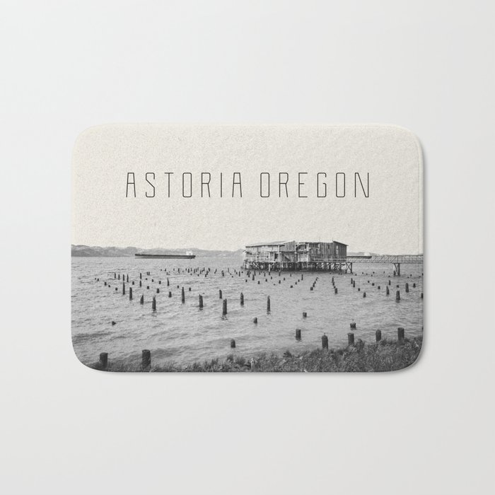 Astoria Orgegon | Columbia River Gorge | Minimalist Travel Photography Bath Mat