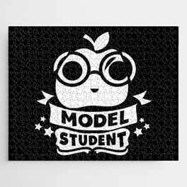 Model Student Cute Apple School Quote Jigsaw Puzzle