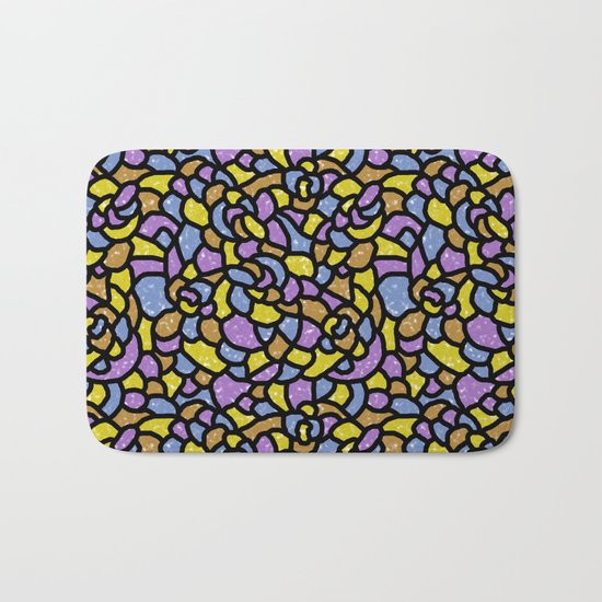 Mosaic Tiles Random Shaped Bath Mat