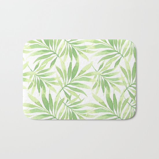 Tropical Branches Pattern 10 Bath Mat