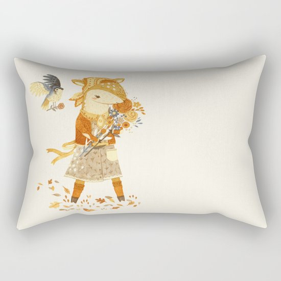 Dakota the Daisy Deer Rectangular Pillow