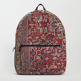 Fine Persia Bijar Old Century Authentic Colorful Red Blue Yellow Vintage Patterns Backpack