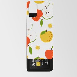 Pattern with fruit red and yellow apples Android Card Case