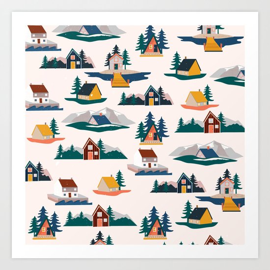 Let's stay here Art Print