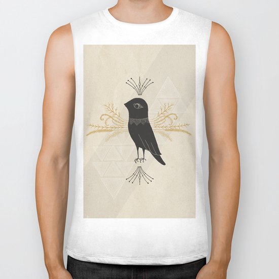 Black Bird Biker Tank