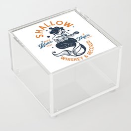 Shallow Whiskey & Records: A Deep Blues Dive Acrylic Box