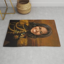 Michelle Obama Poster, Classical Painting, Regal art, General, First Lady, Democrat, Political Rug