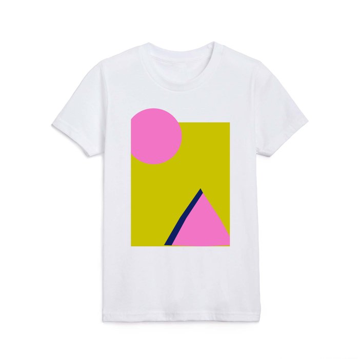 Bright and Simple in Chartreuse Kids T Shirt