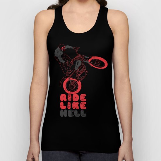 ride like hell Unisex Tank Top