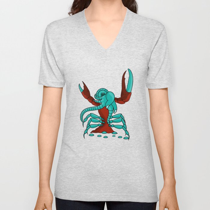 Crabonster V Neck T Shirt