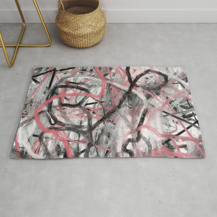 Expressionist Paintint. Abstract 121. Rug