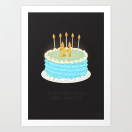 All Too Well Birthday Cake Taylor Swif Art Print | Taylor, Swifties, Party, Pop, Trendy, Swift, Red, Birthday, Digital, Alltoowell 