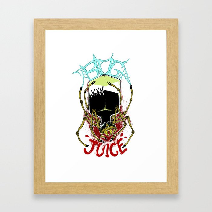 Spiders Drink Bugjuice Framed Art Print