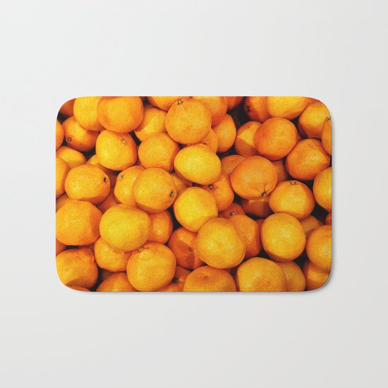Mandarin, tangerine Bath Mat