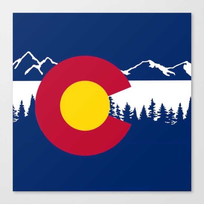 Colorado flag Canvas Print