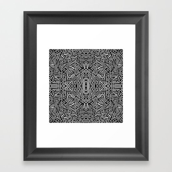 Radiate (BW) Framed Art Print
