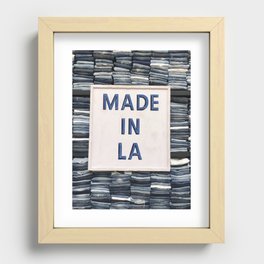 LA born and raised  Recessed Framed Print